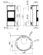 Plieninė krosnelė Spartherm Senso L, juoda, 4.9 - 9.1 kW