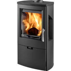 Plieninė krosnelė Thorma Wikantica, juoda, 4 - 12 kW