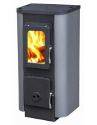 Plieninė krosnelė Thorma Merano AT, juoda/pilka spalva, 2.5 - 7.