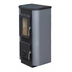 Plieninė krosnelė Thorma Merano AT, juoda/pilka spalva, 2.5 - 7.