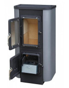 Plieninė krosnelė Thorma Merano AT, juoda/pilka spalva, 2.5 - 7.