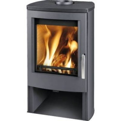 Plieninė krosnelė Thorma Alvesta II, juoda, 4 - 12 kW