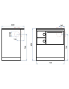 Plieninė krosnelė - viryklė Thorma Okonom75/fiko deluxe