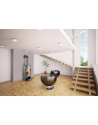 Plieninė krosnelė Thorma Zaragoza, pilka, 2.5 - 7.5 kW