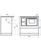 Plieninė krosnelė - viryklė Thorma Okonom 85/Fiko Deluxe