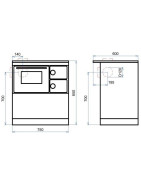 Plieninė krosnelė - viryklė Thorma Okonom75/fiko deluxe