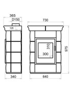Plieninė krosnelė Thorma Borgholm, 3.5 - 10.5 kW