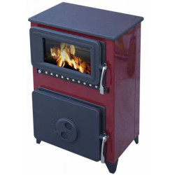 Plieninė krosnelė Thorma Filex-H b, bordo, 2.5 - 7.5 kW