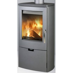 Plieninė krosnelė Thorma Falun II, pilka, 4 - 12 kW