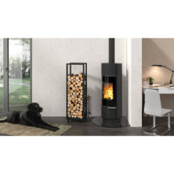 Plieninė krosnelė Thorma Atika Steel, juoda, 3.8 - 11.2 kW