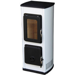 Plieninė krosnelė Thorma Verona, balta, 2.5 - 7.5 kW