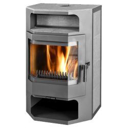 Plieninė krosnelė Thorma Frankfurt, pilka, 4.5 - 13.5 kW