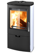 Plieninė krosnelė Thorma Falun II, balta, 4 - 12 kW