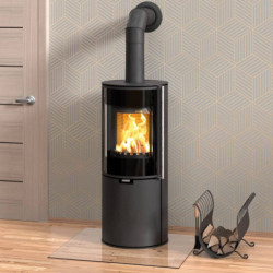 Plieninė krosnelė Thorma Zaragoza Plus, juoda, 3 - 7 kW