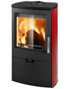 Plieninė krosnelė Thorma Falun II, bordo, 4 - 12 kW