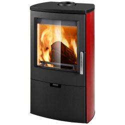 Plieninė krosnelė Thorma Falun II, bordo, 4 - 12 kW