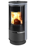 Plieninė krosnelė Thorma Andorra Serpentino Plus, juoda