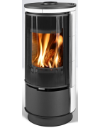 Plieninė krosnelė Thorma Andorra Ceramic Extra, balta