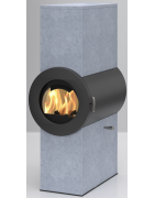 Plieninė krosnelė Thorma Dynamic Serpentino, juoda, 6 - 12 KW