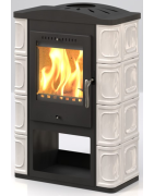 Plieninė krosnelė Thorma Passau II, juoda + dramblio kaulo