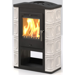 Plieninė krosnelė Thorma Passau II, juoda + dramblio kaulo