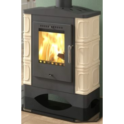 Plieninė krosnelė Thorma Passau II mini, juoda + dramblio kaulo