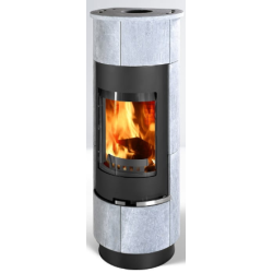 Plieninė krosnelė Thorma Atika Serpentino Standard, juoda