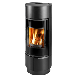 Plieninė krosnelė Thorma Atika Ceramic Plus, juoda keramika