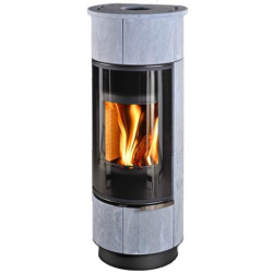 Plieninė krosnelė Thorma Atika Serpentino Plus, juoda