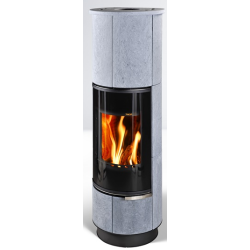 Plieninė krosnelė Thorma Delia Serpentino Plus, juoda