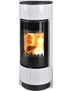 Plieninė krosnelė Thorma Atika Ceramic Extra, balta keramika