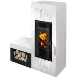 Plieninė krosnelė Romotop Hein Dolo01, 4 - 11 kW, su suoleliu