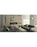 Dujinis židinys Akos Mercury L, 10 kW, tiesiu stiklu