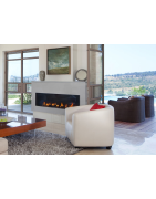 Dujinis židinys Akos Mercury XL, 12 kW, tiesiu stiklu