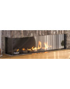 Dujinis židinys Akos Uranus XL, 12 kW, su kampiniu stiklu