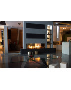 Dujinis židinys Akos Gemini M, 9.5 kW, dvipusiu stiklu