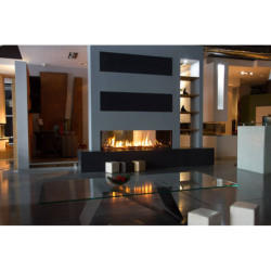 Dujinis židinys Akos Gemini M, 9.5 kW, dvipusiu stiklu