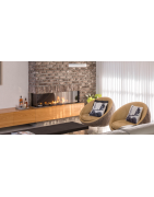 Dujinis židinys Akos Uranus XL, 12 kW, su kampiniu stiklu