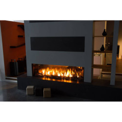 Dujinis židinys Akos Gemini XLG, 16 kW, dvipusiu stiklu