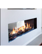 Dujinis židinys Akos Gemini XXL, 19.5 kW, dvipusiu stiklu