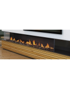 Dujinis židinys Akos Uranus XXL, 16 kW, su kampiniu stiklu