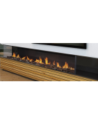 Dujinis židinys Akos Uranus XXL, 16 kW, su kampiniu stiklu