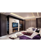 Dujinis židinys Akos NV80 F1, 9.3 kW, aukštu tiesiu stiklu