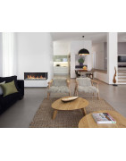 Dujinis židinys Akos Uranus L, 10 kW, su kampiniu stiklu