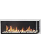 Dujinis židinys Akos Uranus L, 10 kW, su kampiniu stiklu