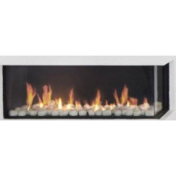 Dujinis židinys Akos Uranus L, 10 kW, su kampiniu stiklu