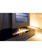 Dujinis židinys Akos Meridian L, 10 kW, trijų pusių stiklu