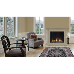 Dujinis židinys Akos SQ80, 9.5 kW, kvadratiniu tiesiu stiklu