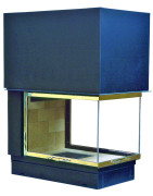 Plieninis židinio ugniakuras Axis EPI950, 10 kW