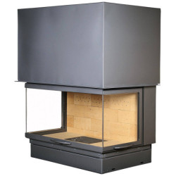 Plieninis židinio ugniakuras Axis FH1200, 17 kW